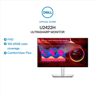 [Mã ELMALL61 giảm 6% đơn 300K] Màn Hình Dell UltraSharp U2422H 23.8" FHD LED IPS USB-C - Hàng Chính Hãng