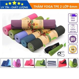 thảm tập yoga tpe 2 lớp