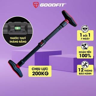 Thanh xà đơn gắn cửa, xà đơn treo tường GoodFit chịu lực 200kg, chốt khóa chông trượt tập luyện tại nhà GF201PU