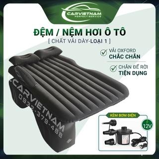 [Cao Cấp] Đệm (Nệm) Hơi Xe Ô Tô 4, 5, 7 Chỗ Vải Oxford Mặt Nhung - Giường Hơi Cho Gia Đình Picnic, Dã Ngoại