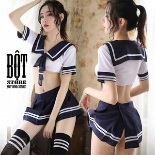 Đồ cosplay sexy học sinh anime - Set váy ngủ nữ sinh gợi cảm DN01