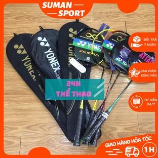 Vợt tập cầu lông Yonex thể thao 100% Khung Carbon căng cước đến 10,5kg.Tặng (Cước+ Quấn cán vợt) màu ngẫu nhiên