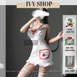 Váy ngủ cosplay y tá, đầm ngủ cosplay y tá, tiểu thư sexy gợi cảm TKVN Yta004