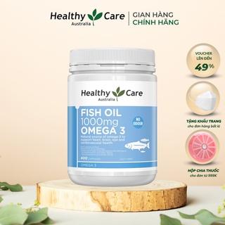 Viên Uống Dầu Cá Omega 3 Healthy Care Fish Oil 400 Viên Bổ Não, Sáng Mắt, Tăng Cường Miễn Dịch