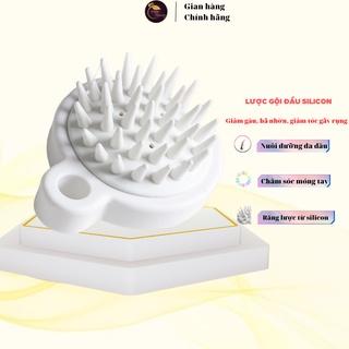 Lược gội đầu silicon lượt massage đầu dụng cụ ngăn giảm chống rụng kích thích mọc tóc dầu và khô weilaiya muji