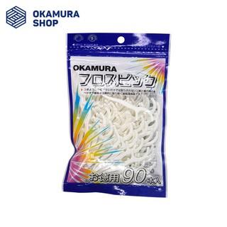 Okamura - Tăm kẽ chỉ nha khoa chất lượng Nhật Bản (Bịch 50 cây/90 cây)