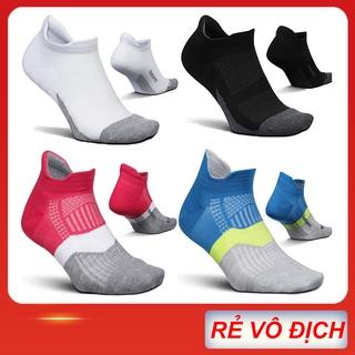 Tất vớ chạy bộ Feetures cổ ngắn ( SET 4 đôi ) thể thao nam nữ, hàng dệt kim 100% cotton xuất khẩu Mỹ