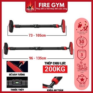 Xà đơn treo tường gắn cửa chống trượt có khóa an toàn Goodfit dài từ 73cm-135 cm dùng tập gym tại nhà bảo hành 36 tháng