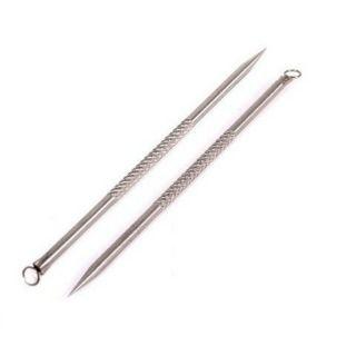 Que nặn mụn trứng cá,đầu đen,cây lấy mụn 2 đầu inox cao cấp chất liệu thép không gỉ,có bọc nilon bảo vệ tránh bụi bẩn