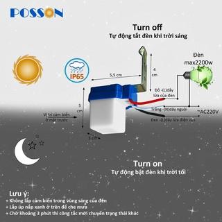 Công tắc cảm biến ánh sáng cảm ứng ánh sáng thông minh tự động bật tắt giúp tiết kiệm điện AC220v 10A