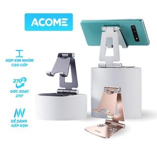 Giá Đỡ Điện Thoại Máy Tính Bảng ACOME AH01 Điều Chỉnh Linh Hoạt 270 Độ Hợp Kim Nhôm Chắc Chắn Màu Đen