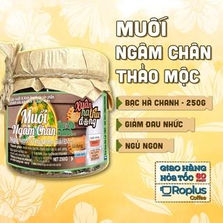 Muối ngâm chân bạc hà, chanh, thảo dược Đà Lạt 1893 thanh mát, khử mùi, gót chân mềm mại.