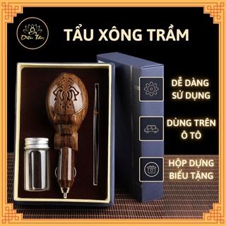 Tẩu xông trầm, lư điện, lò đốt trầm hương trên ô tô cắm trực tiếp trên xe