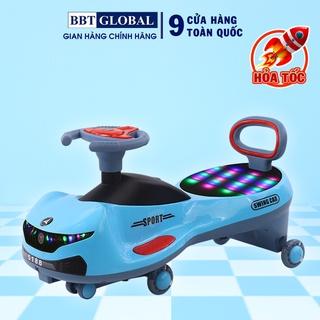 Xe lắc cho bé bánh cao su có đèn và nhạc BBT GLOBAL SW005