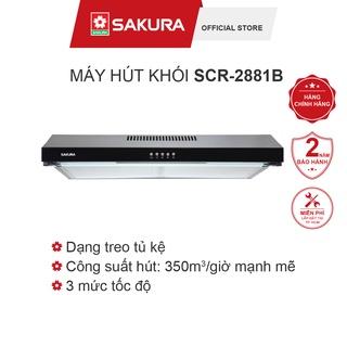 [Mã BMLTM300 giảm đến 300K] Máy Hút Khói SAKURA SCR-2881B - Dạng Treo Tủ Kệ - Bảo Hành 24 Tháng Chính Hãng