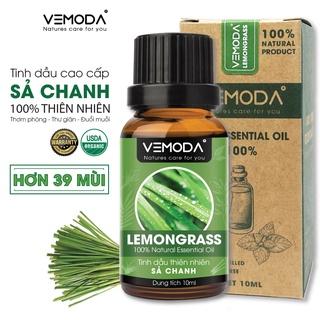 Tinh dầu Sả chanh cao cấp VEMODA 10ml khử mùi, thơm phòng, đuổi muỗi, tinh dầu xông phòng, kháng khuẩn, xông mũi