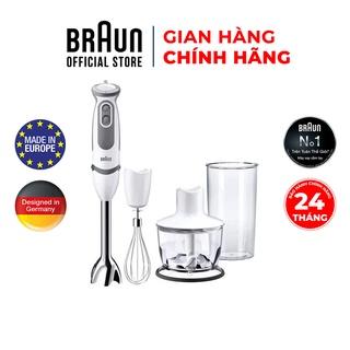 Máy xay cầm tay Braun MQ5235 Sản xuất 100% tại Châu Âu Số 1 thế giới, Công suất 1000w, chống văng độc quyền, xay nhanh.