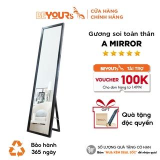 Gương Đứng Soi Toàn Thân Gỗ BEYOURs Chân Di Động A-Mirror Nội Thất Phòng Ngủ Và Làm Việc Lắp Ráp Dễ