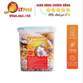 [ THỨC ĂN ĐÔNG KHÔ ] Thịt sấy khô/ Thức ăn sấy khô cho Chó Mèo hộp 650gr