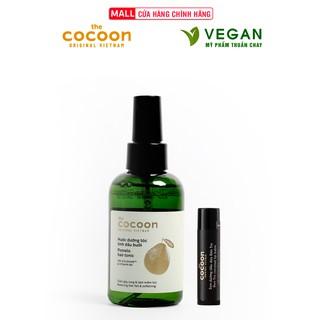 Nước xịt dưỡng tóc tinh dầu bưởi (pomelo hair tonic) Cocoon 140ml tặng 1 son dưỡng cocoon 5g