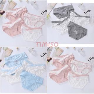 Combo 4 Quần Lót Bầu Cotton cạp chéo mặc trong váy cao cấp CS101