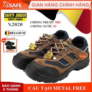 Giày bảo hộ lao động nam Jogger X2020P S3 SRC da bò lộn bền bỉ, thoáng khí, chống nước, đâm xuyên, trơn trượt - [XSAFE]