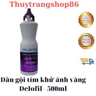 _Dầu gội tím khử vàng Delofil -loại 500ml (Hàng chính hãng)