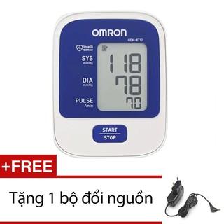 [Mã COSDAY764 -10% đơn 150K] Máy đo huyết áp bắp tay Omron Hem 8712 (Trắng phối xanh) + Tặng bộ đổi nguồn Tốt