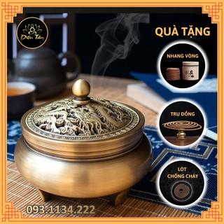 Lư đồng xông trầm hương, trầm nụ, hương vòng