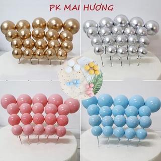 [Mã LIFE121210K giảm 10% đơn 50K] Phụ kiện trang trí bánh sinh nhật bánh kem - Set 40 bi màu cắm bánh