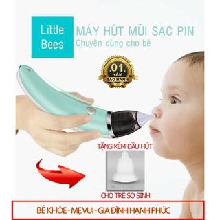 [Free Ship] [BẢO HÀNH 1 NĂM] Máy Hút Mũi Điện Tử Đầu Mềm Cho Bé Little Bees