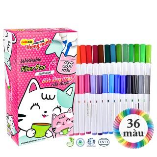 [Nowship] BÚT LÔNG MÀU Fiber Pen Colokit 20 Màu, 36 Màu, Bút Viết Calligraphy, Hán Tự, Thư Pháp - Hàng Chính Hãng TL