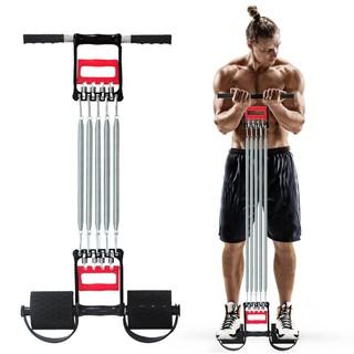 Dây Kéo Cáp 5 Lò Xo Titan Tập Thể Thao Đa Năng Có Bàn Đạp - Tập Cơ Ngực , Cơ Tay Tập GYM Hiệu Quả Tại Nhà