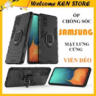 Ốp lưng Samsung Galaxy A10 A11 A12 A20 A20S A30 A30S A31 A50 A50S A51 A70 A71 chống sốc Iron Man giá đỡ iring xem video