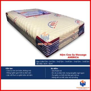 [Mã LIFE121260K giảm 8% đơn 350K] Nệm cao su non matxa America - Dày 5cm - Phạm Thanh [Đủ size] [FREESHIP NỘI THÀNH]