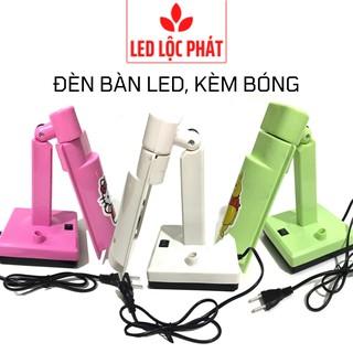 Đèn bàn học led kèm bóng, đèn bàn đọc sách làm việc học tập cho bé