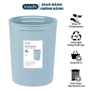 Thùng Rác -Nhựa Tròn Inochi 5 Lít Màu Rất Đẹp Làm Sọt Rác Văn Phòng, Khách Sạn, Đựng Rác Gia Đình SR05L