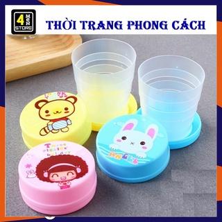 Ly Gấp Gọn/Cốc Xếp , Ly uống nước nhựa mini có thể gấp gọn hình thú nhiều màu thích hợp du lịch, cho công sở, dã ngoại.