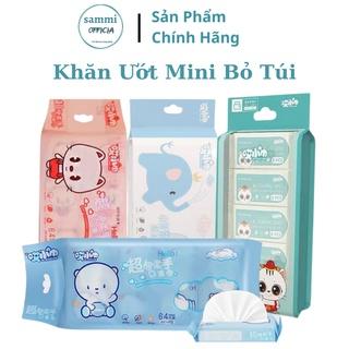 Khăn Giấy Ướt Mini Dễ Thương Bỏ Túi Tiện Lợi ( túi 8 gói )