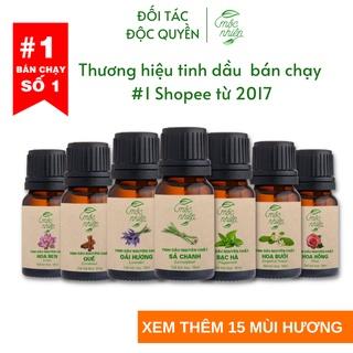 [TRỢ GIÁ] Tinh dầu Mộc Nhiên nguyên chất có kiểm định nhiều mùi 10ml: Tinh dầu Sả Chanh, Bạc Hà, Tràm