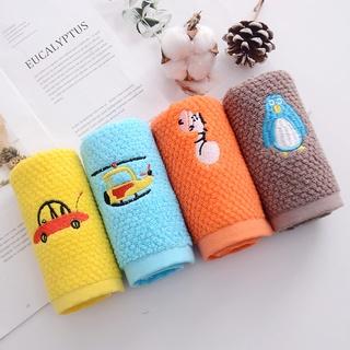 Khăn Lau Mặt Vải Cotton Mềm Mại Thêu Họa Tiết Tổ Ong Dễ Thương Cho Bé