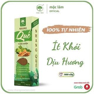 [HỘP 500cây] Nhang Quế Thiên Nhiên MỘC LÂM 29cm, Nhang Sạch, Ít Khói, Hương Thơm Thanh Dịu Tự Nhiên