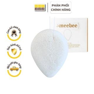 Bông tắm hữu cơ organic cho bé Meebee tạo bọt siêu mềm mại, an toàn/ Bông tắm cao cấp cho bé từ sơ sinh