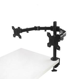 Arm treo 2 màn hình máy tính m052 kẹp bàn, xoay 360 độ, giá treo màn hình 10-27inch tải trọng 9kg