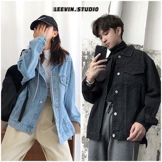 Áo Khoác Jean Unisex Outfits Nam Nữ Form Rộng (Kèm hình thật + Video) - Áo khoác bò Leevin Store