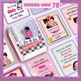 Bộ bài Drinking game uống rượu ÉT Ô ÉT cho nhóm bạn vui nhộn khuấy động cuộc nhậu, 78 lá