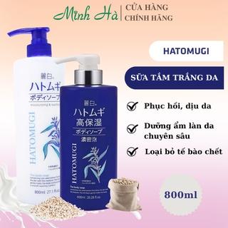 Sữa tắm Hatomugi Moisturizing Washing 800ml chiết xuất hạt ý dĩ giúp dưỡng ẩm và làm trắng da