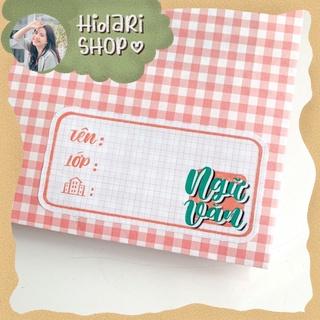 Combo Nhãn Vở Môn Học Tiện Lợi - Sticker Ham Học - Hidari