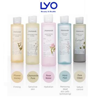 Nước hoa hồng Mamonde diếp cá Pore Clean Centella rau má Aqua Peel hoa mận Chamomile hoa cúc Rose Water Toner  150ml