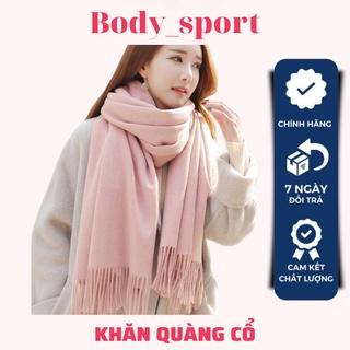 Khăn choàng len lông cừu nam nữ quàng cổ giữ ấm Cashmere chất dệt mịn thời trang Bodysport